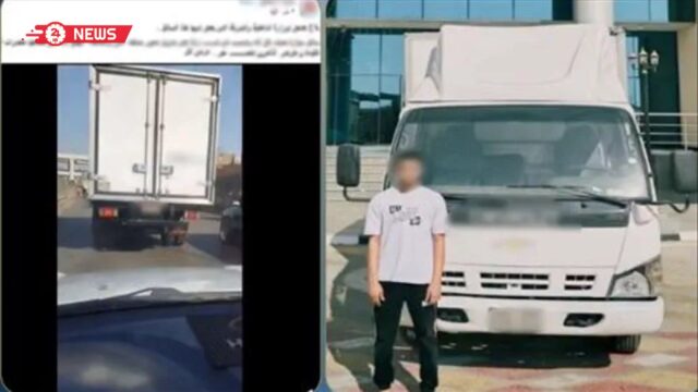 فيديو يفصح عن عن تصرف خطير على محور صفط، ضبط سائق ربع نقل بعد توقفه بمنتصف الطريق