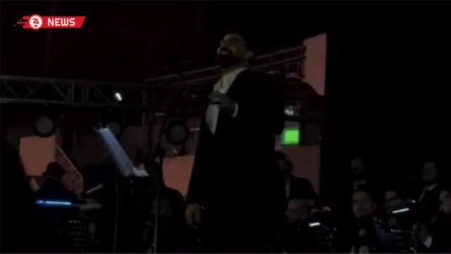 آدم يتسلطن في أغنية “خلصت الحكاية” بحفل العراق (فيديو)