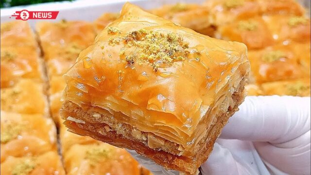 طريقة عمل الجلاش الحلو بالكنافة والقرفة