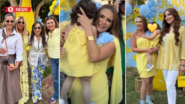 إلهام شاهين ونسرين طافش ومي نور الشريف وميدو عادل من بينهم … النجوم في عيد ميلاد ابنة دنيا عبد العزيز