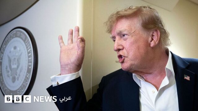 ترامب يتوعّد إيران بـ”ضربة قوية جداً” إذا ثبت ضلوعها في حادثة طائرة “فلاي دبي”