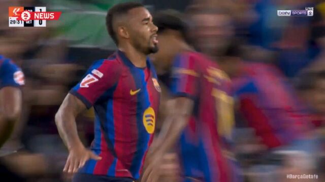 هدف جابرييل جيسوس في مرمي خيتافي بالدوري الاسباني