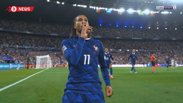 هدف مايكل أوليسي الثاني في مرمي بلجيكا بدوري الامم الاوروبية