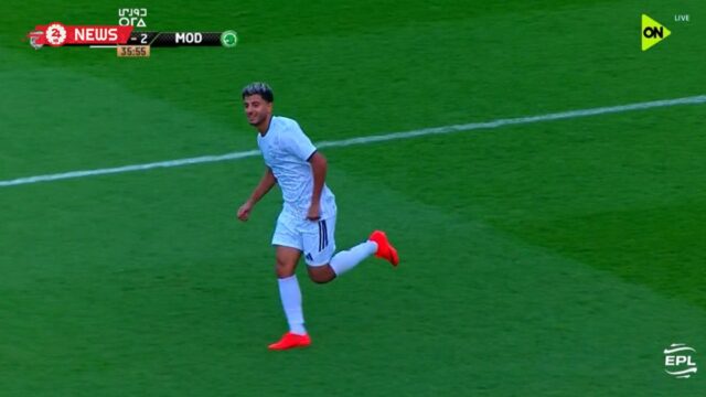 هدف الشرقية انبي الثاني في مرمي مودرن سبورت بالدوري المصري