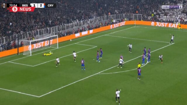 اهداف مباراة كريستال بالاس وبشكتاش (2-2) الدوري الاوروبي