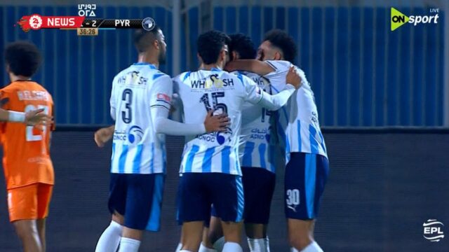 هدف بيراميدز الثالث في مرمي سيراميكا كليوباترا بالدوري المصري