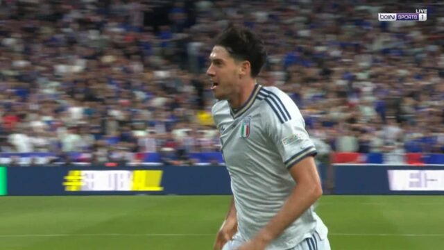 هدف تعادل ايطاليا مع فرنسا (1-1) دوري الامم الاوروبية