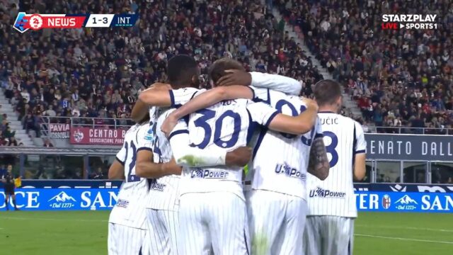 اهداف مباراة انتر ميلان وبولونيا (3-1) الدوري الايطالي